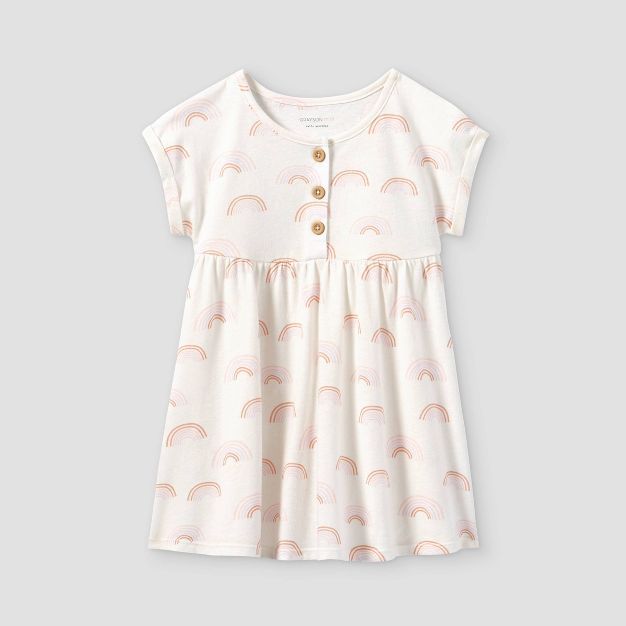 Grayson Mini Toddler Girls' Henley Knit Dress - Cream | Target