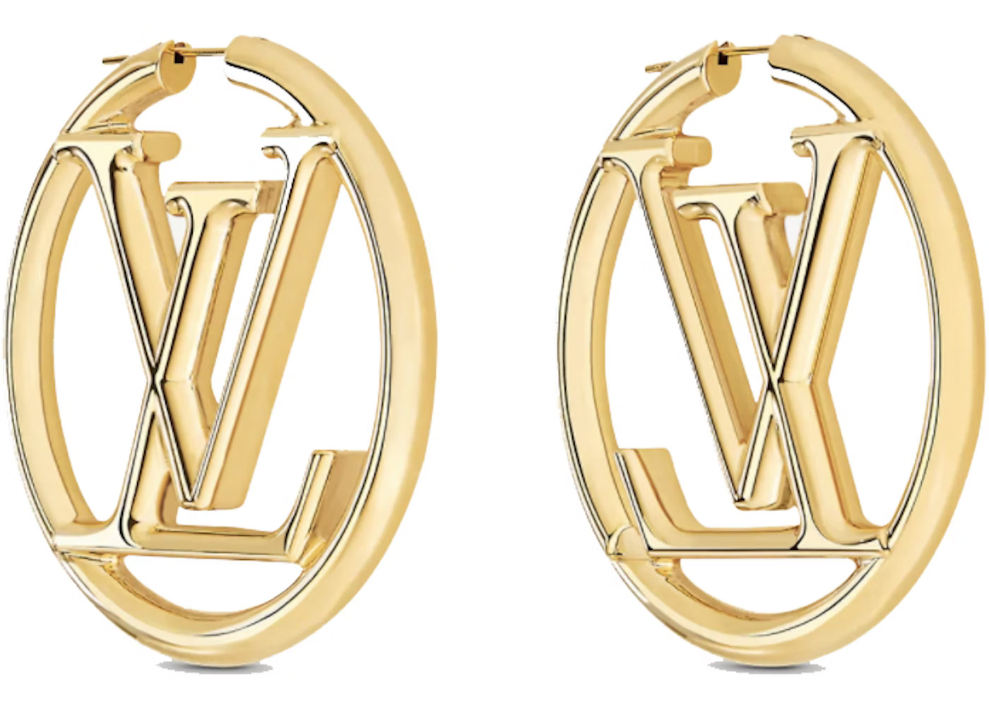 Louis Vuitton Louise Hoop Earrings Gold | StockX