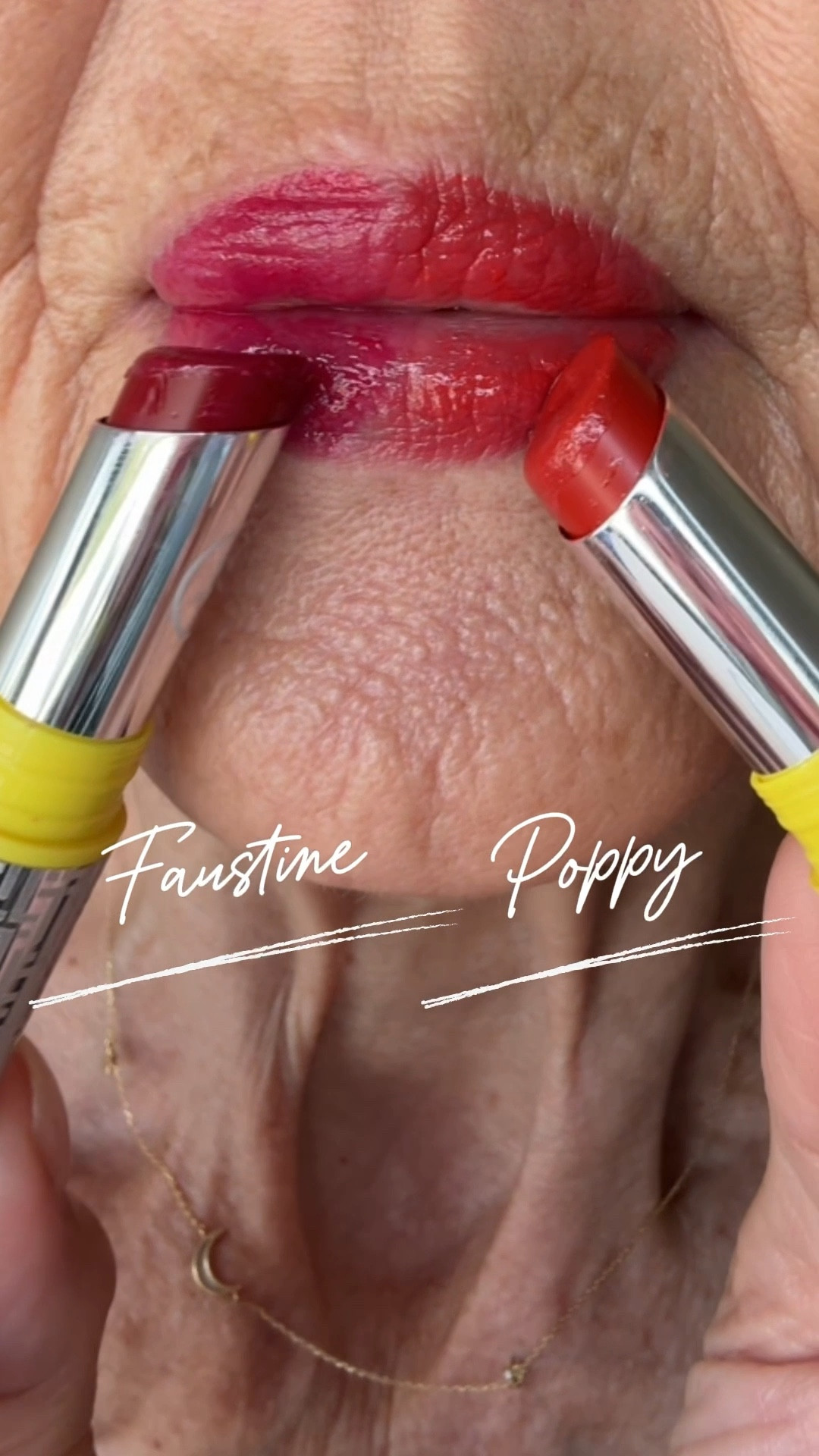 Faustine vs Poppy 💄 Trinny London Just Joyous Lipstick in two moods: ✨ Faustine – deep fuchsia, timeless elegance ✨ Poppy – bright red-orange, instant energy
Comfortable, flattering, juicy finish. Swipe on and go — grown-up luxury, no shimmer, no dryness. 💋


#LTKover50style #LTKbeauty