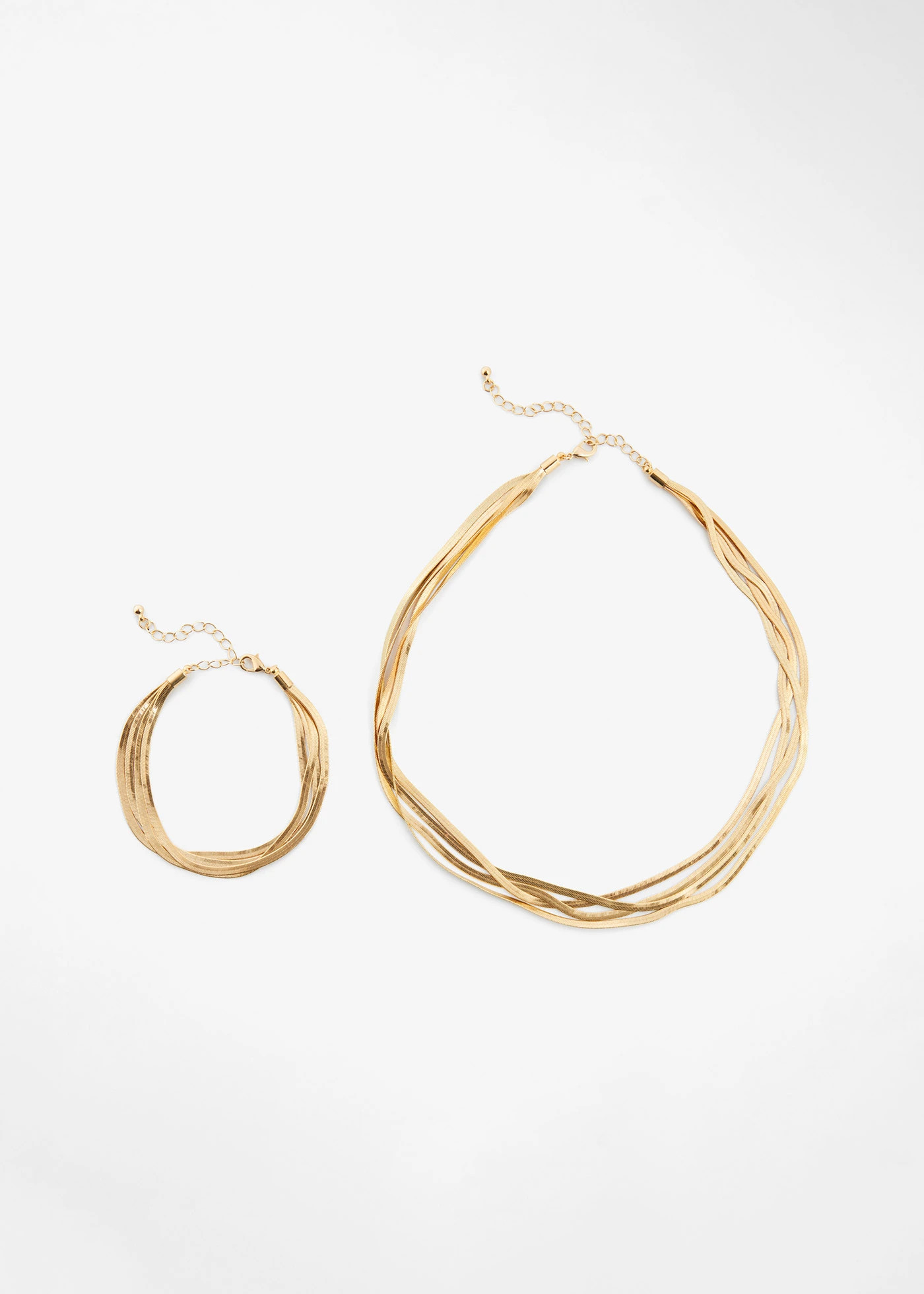 Choker en armband (2-dlg. sieradenset) goudkleur | Bonprix NL (Influencer)