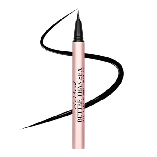 Too Faced Better Than Sex Easy Glide Liquid Eyeliner | Flake & Waterproof Liquid Eyeliner For Intense Pigment, 0.02 Fl Oz | Amazon (US)