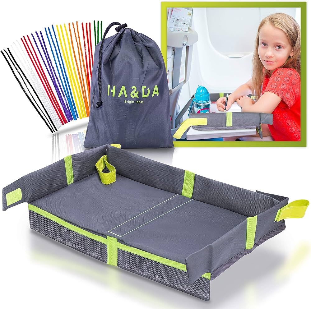 Ha&Da Foldable Kids and Adults Travel Tray Cover for Airplane Tray Table - For Activities, Games ... | Amazon (US)