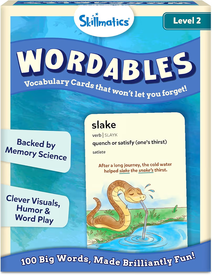 Skillmatics Vocabulary Flash Cards for Kids - Learn 100 Words with Wordplay, Visuals & Soundplay,... | Amazon (US)