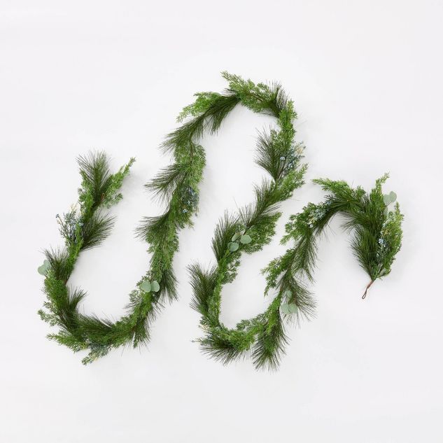 Extra Large Long Needle Pine with Juniper Artificial Garland - Threshold™ designed with Studio ... | Target