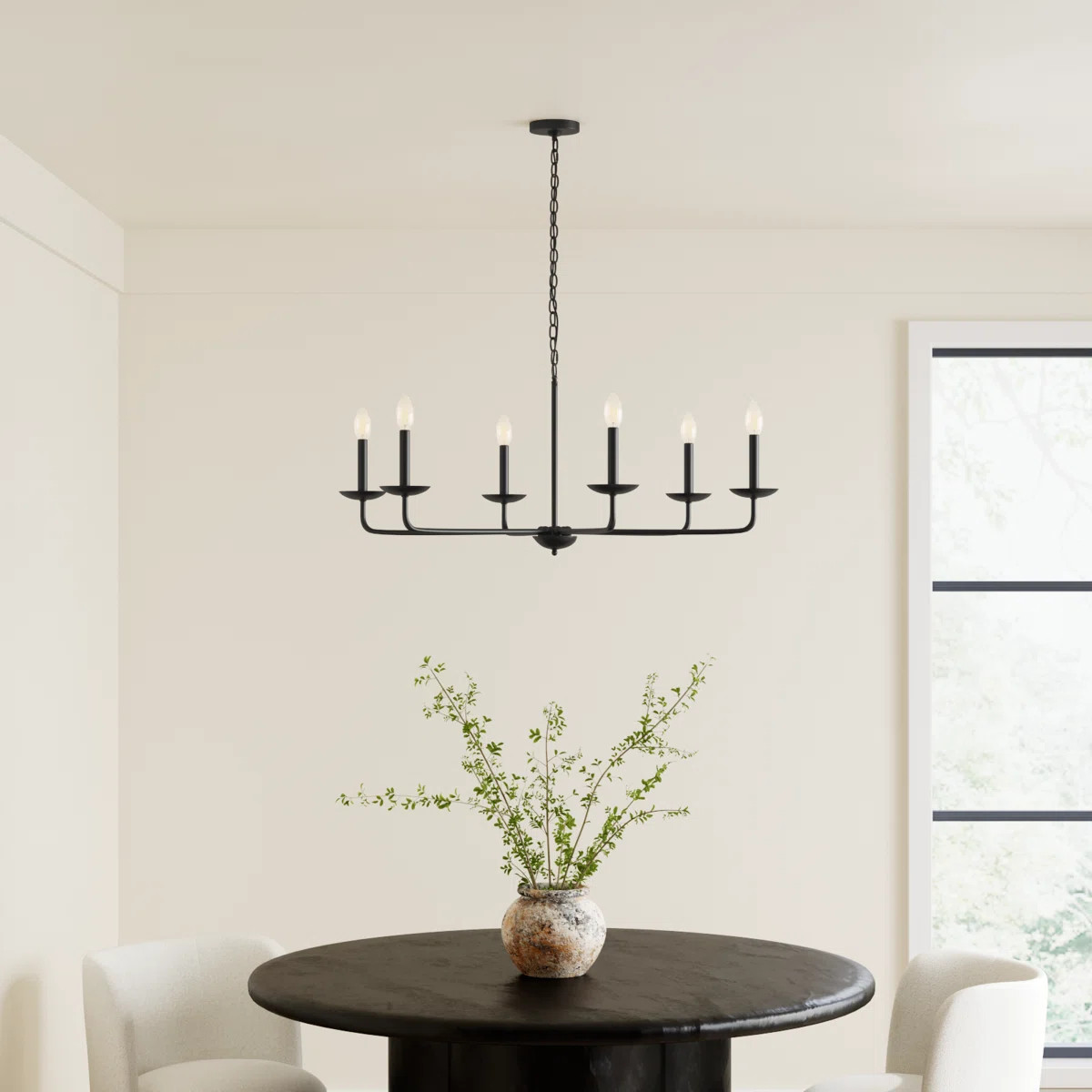 Baltray 6 - Light Steel Chandelier | Wayfair North America