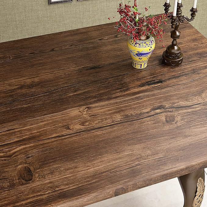 FunStick Thick Brown Wood Contact Paper Peel and Stick Wood Grain Wallpaper Self Adhesive Rustic ... | Amazon (US)