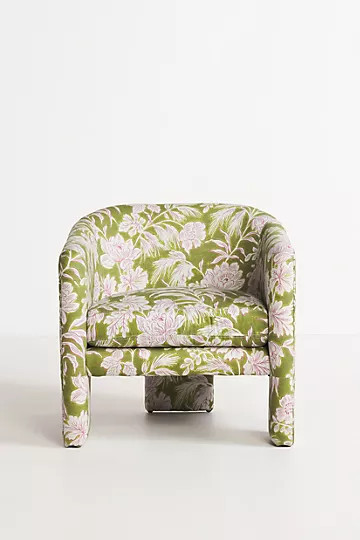 Simone Floral Effie Tripod Chair | Anthropologie (US)
