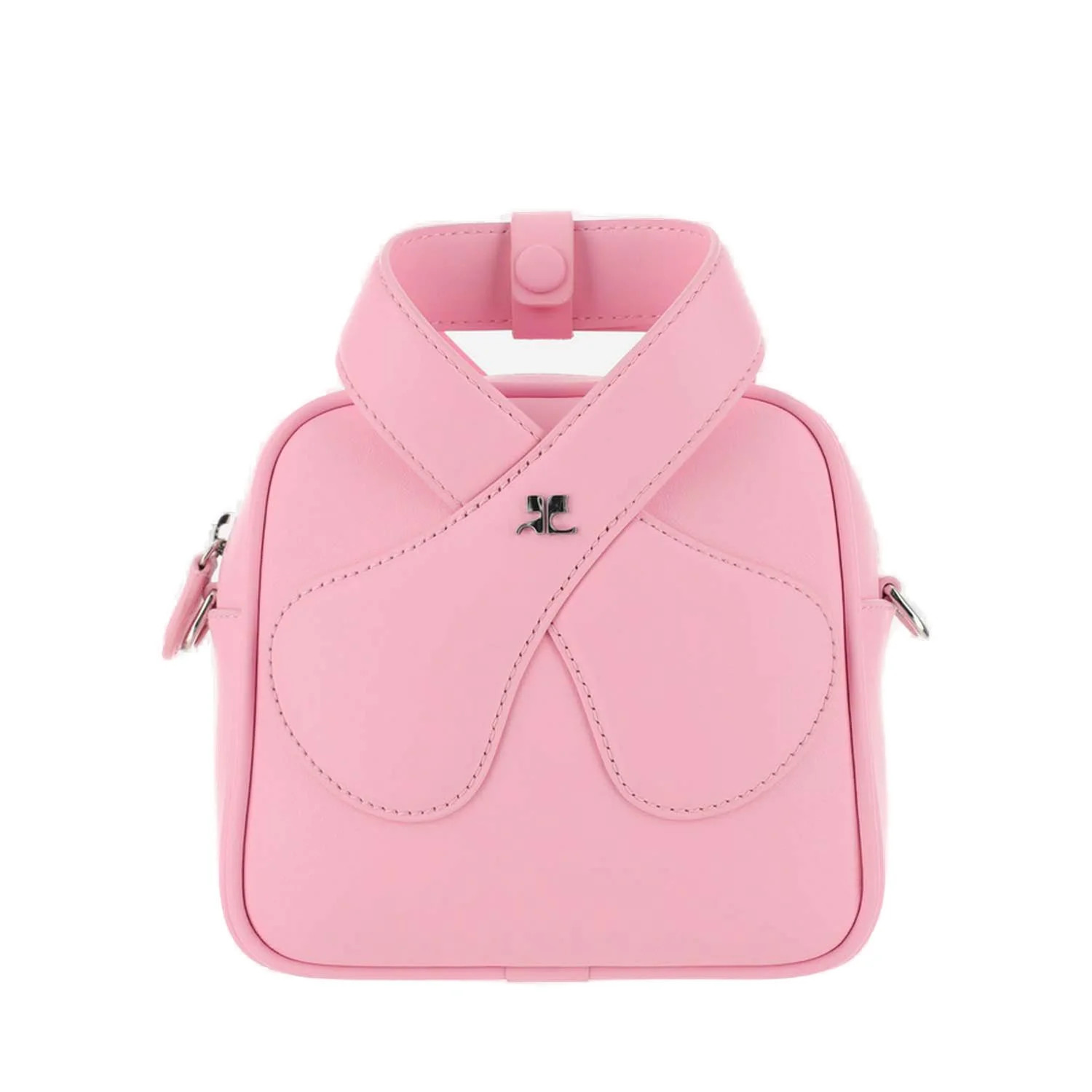 Courrèges Logo Plaque Crossover Strapped Tote Bag | Cettire Global
