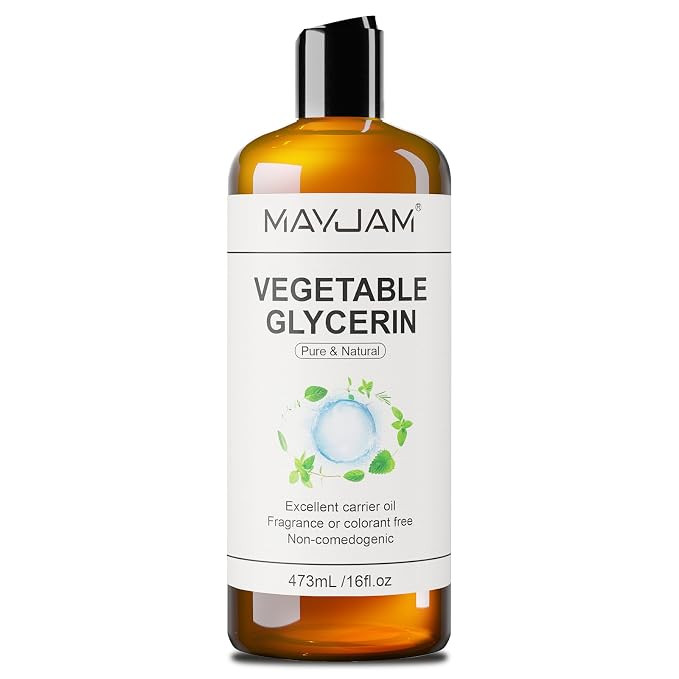 MAYJAM 100% Natural & Pure Vegetable Glycerine, 16 fl. oz. Vegetable Glycerin Liquid Body Oil for... | Amazon (US)