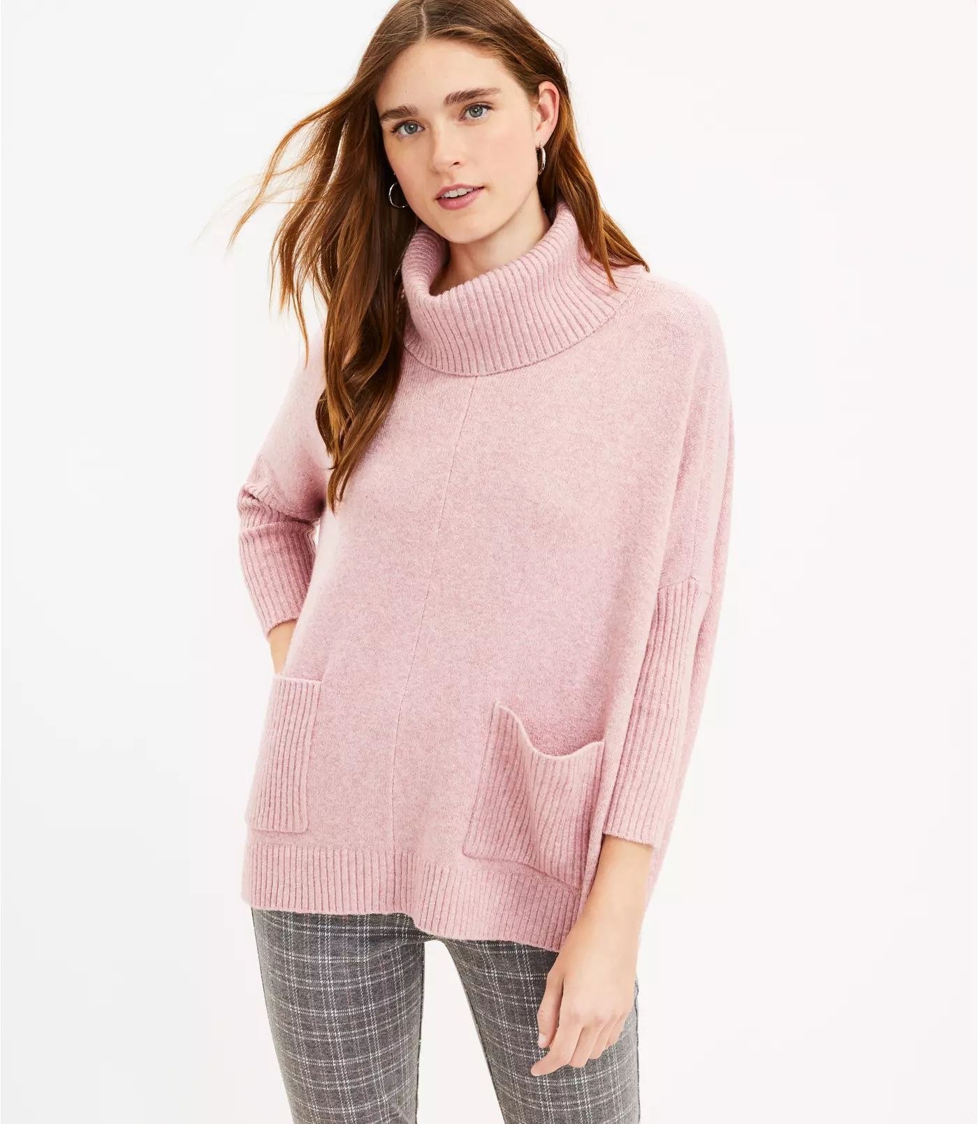 Petite Pocket Poncho Sweater | LOFT