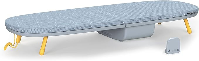 Joseph Joseph Folding Tabletop Ironing Board with Iron Holder, Compact, Space-Saving, Grey/Yellow | Amazon (US)