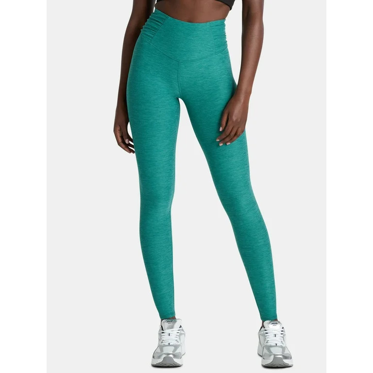 Athletic Works Women's ButterCore High Rise Ruched Leggings, Sizes XS-XXXL | Walmart (US)