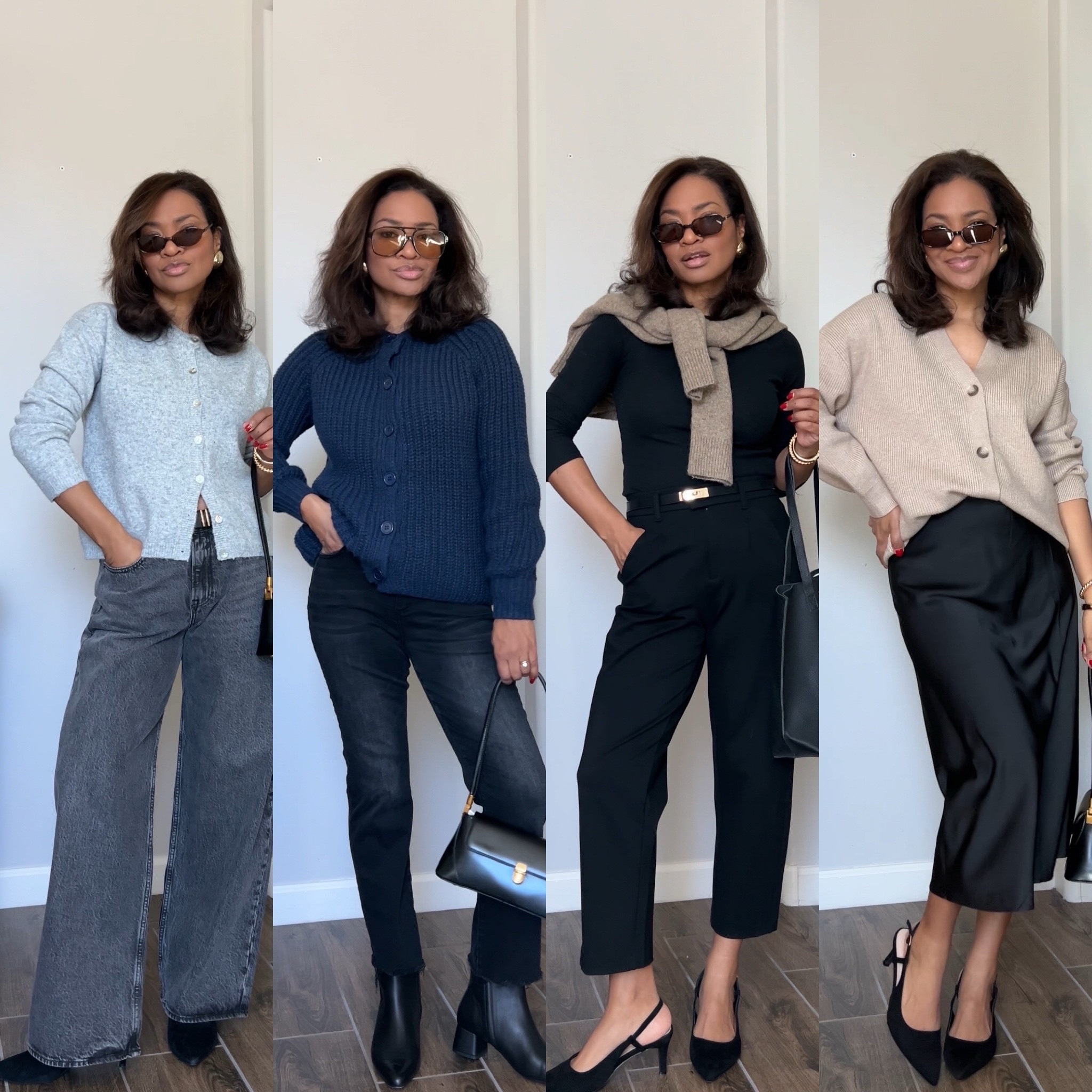 Today’s reel outfits! I am wearing a small in most except for the cardigans, are a size medium. My jeans are a size 27 regular. Black jeans are a size 4

#LTKFindsUnder100 #LTKFindsUnder50 #LTKStyleTip