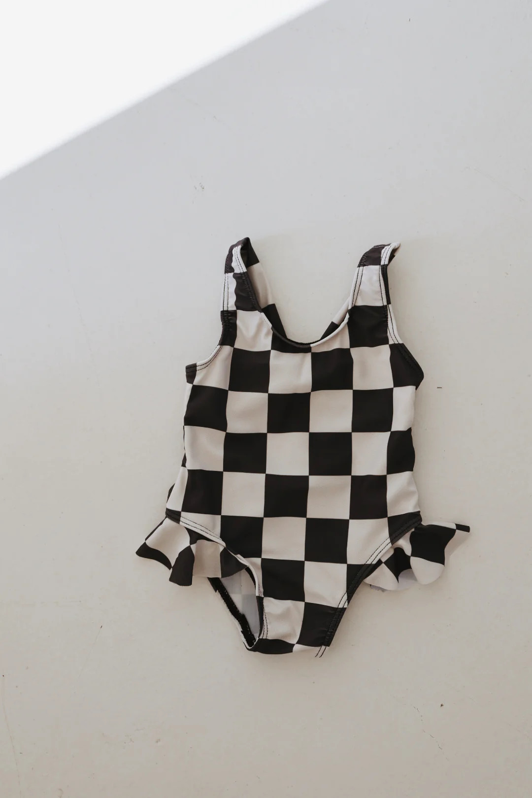 Black Checkerboard | Sleeveless Swimsuit | Forever French