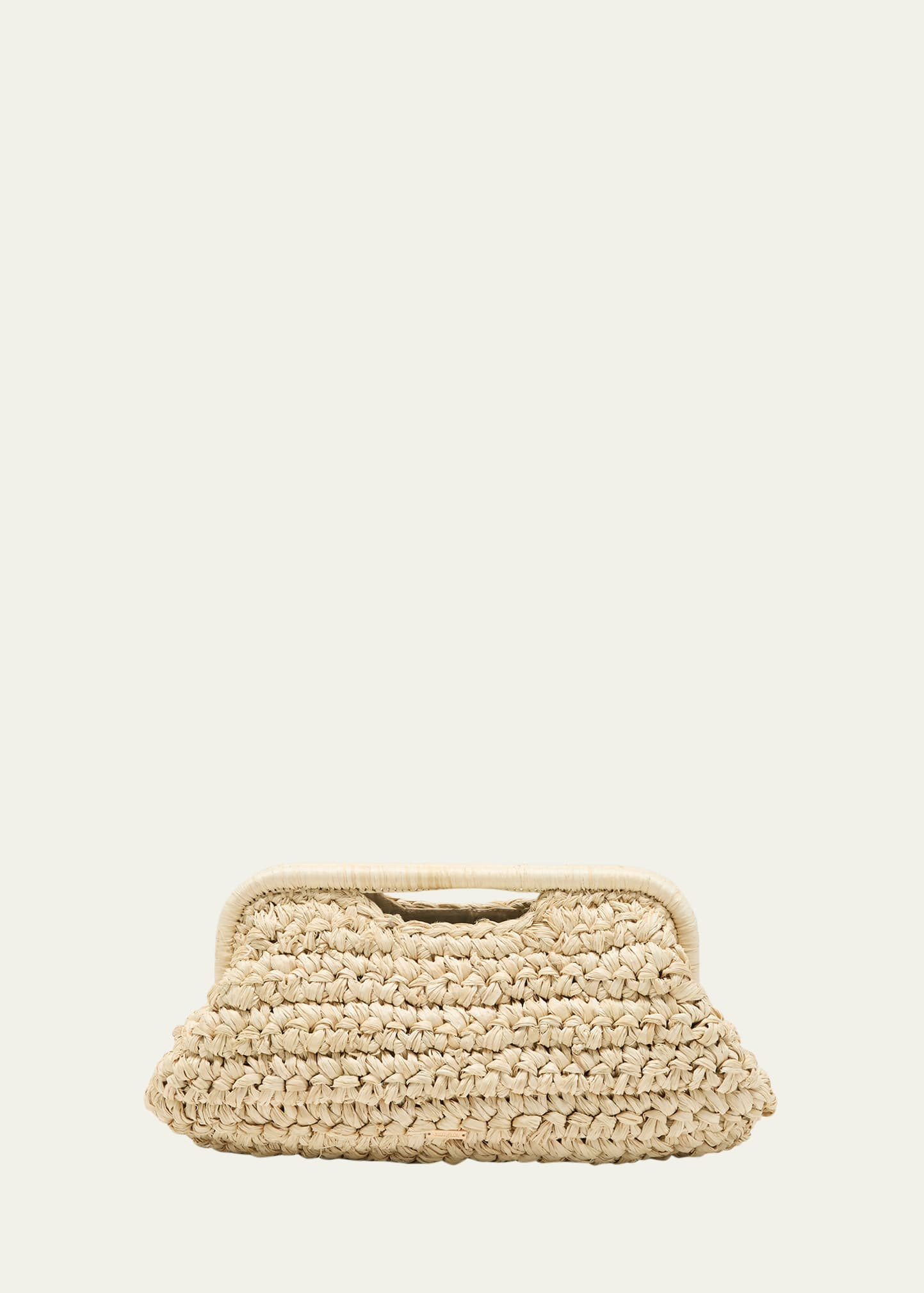 Cult Gaia Aurora Large Raffia Clutch Bag | Bergdorf Goodman