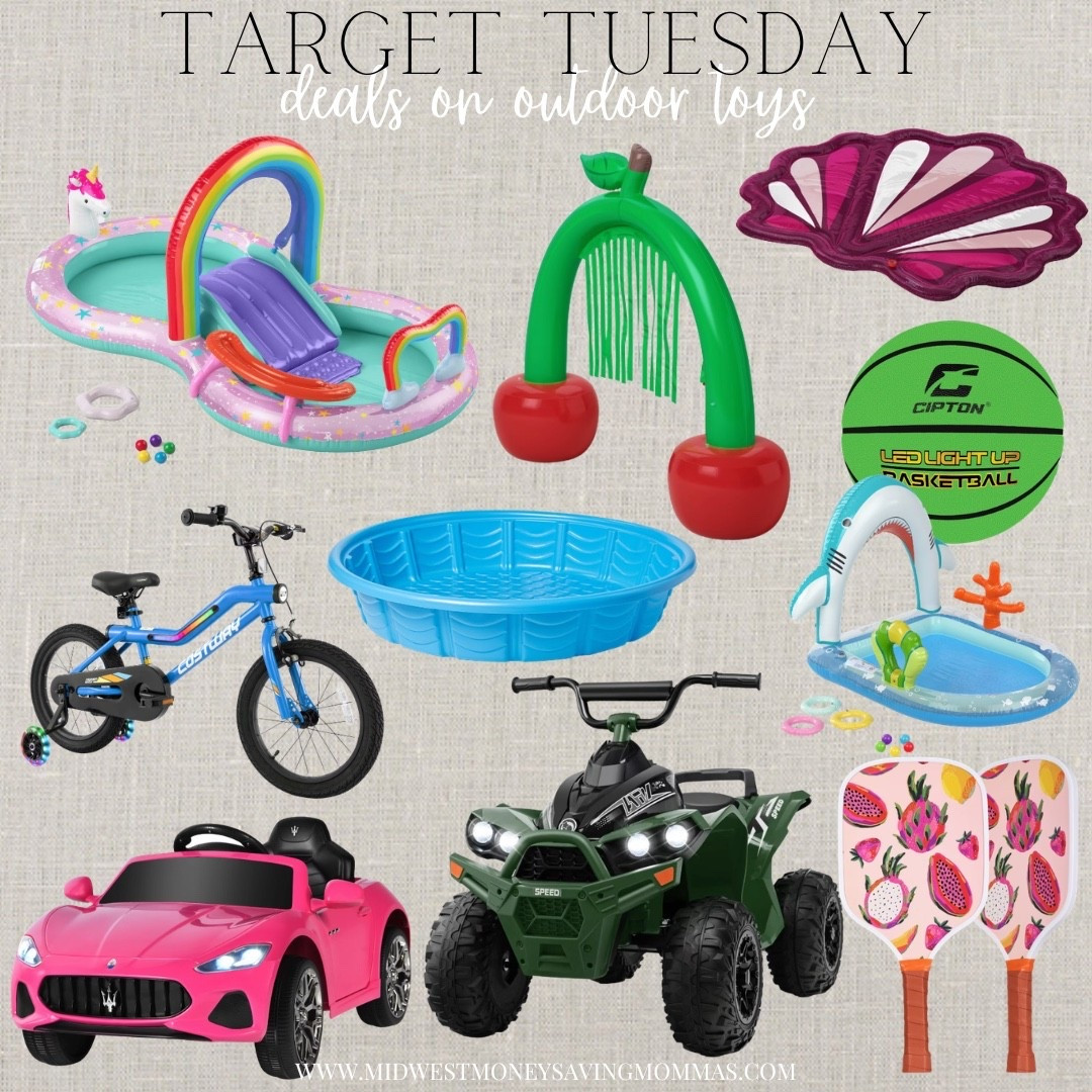 Deals on outdoor toys @Target 

Target Tuesday

Summer toys summer activities summer games pools

#LTKmomlife #LTKHome #LTKSaleAlert