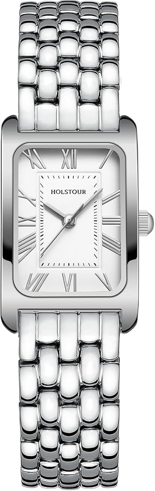 Watches for Women Vintage Bracelet Roman Dial Rectangular Case Gold Watch Waterproof with Tools | Amazon (US)