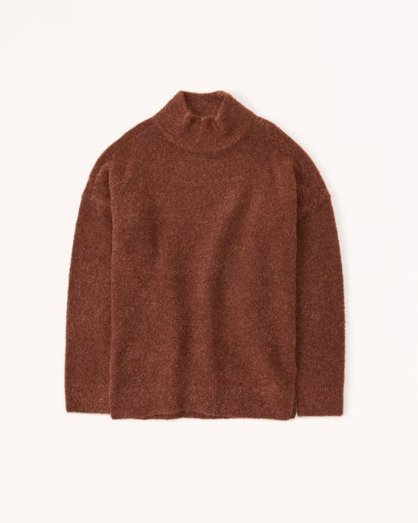 Women's Oversized Boucle Turtleneck | Women's Up To 50% Off Select Styles | Abercrombie.com | Abercrombie & Fitch (US)