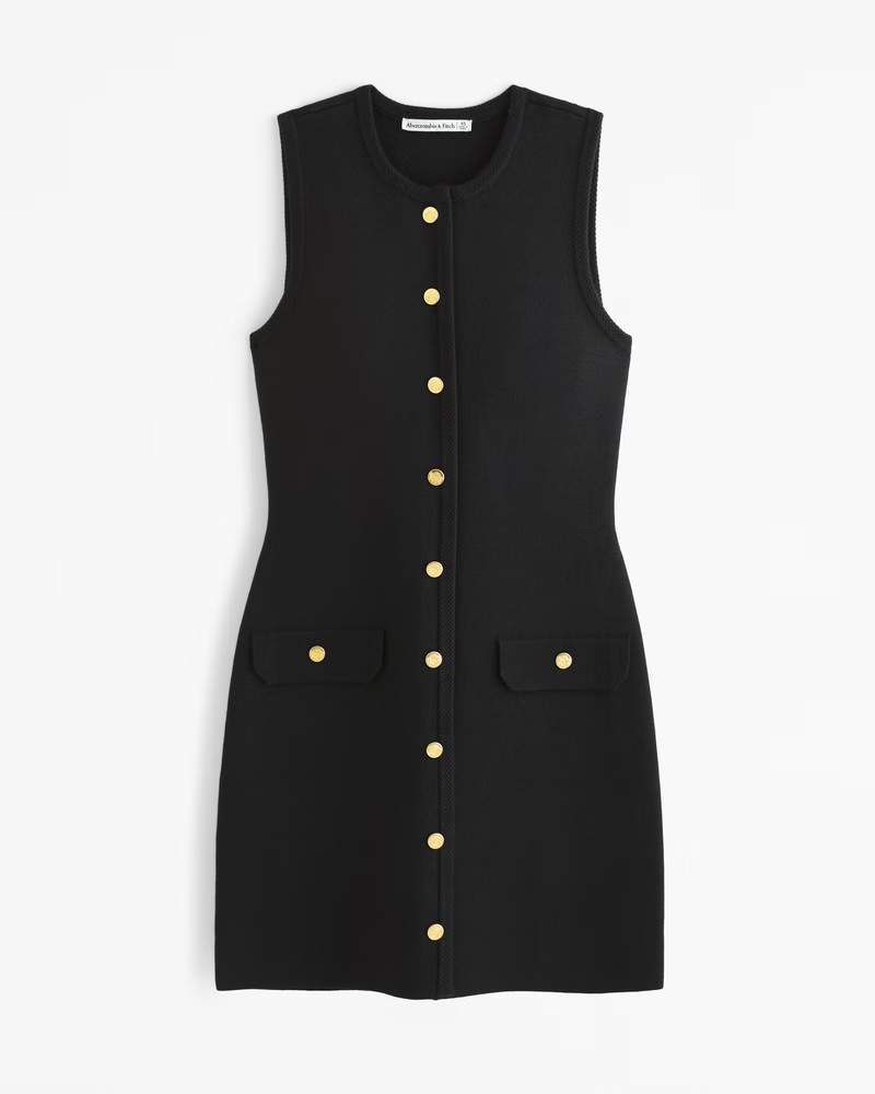 The A&F Mara High-Neck Vest Sweater Dress | Abercrombie & Fitch (UK)