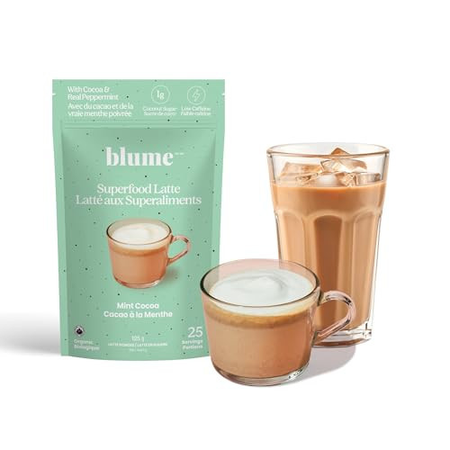 Blume Mint Cacoa Blend - Superfoods latte with Brain Boosting Adaptogen Organic Cacao, Vegan And Keto Friendly - 30 Servings - Canadian Brand | Amazon (CA)