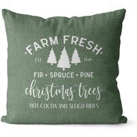 Tree Farm Christmas, Farmhouse Decor, White & Sage Green Christmas Holiday Decorative Pillow Covers | Etsy (US)