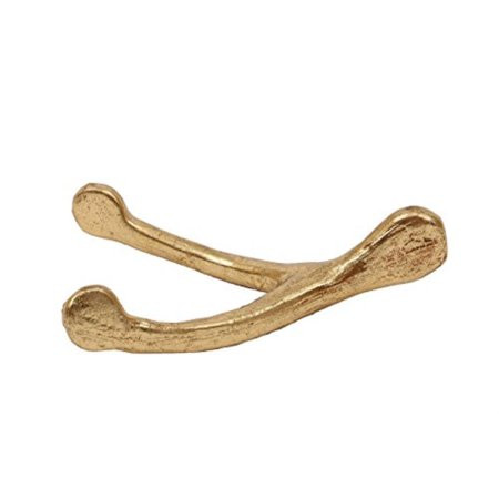 Creative Coop DA5295 Gold Resin Wish Bone Decoration | Walmart (US)