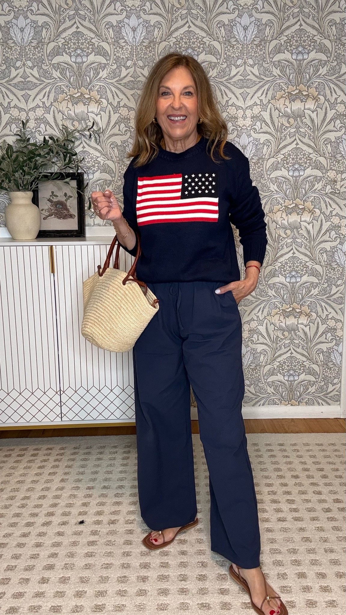 Ralph Lauren inspired! Amazon sweater fits tts.  The pants are part of a set and run big.  I linked a similar style too. Shoes run tts.

#LTKPetite #LTKOver40 #LTKSeasonal