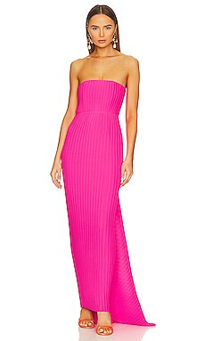SOLACE London Harlee Maxi Dress in Hot Pink from Revolve.com | Revolve Clothing (Global)