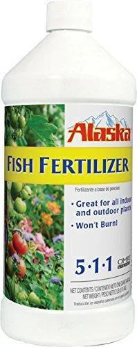 Alaska Fish Emulsion Fertilizer Natural Organic Concentrate 5-1-1 1qt | Walmart (US)