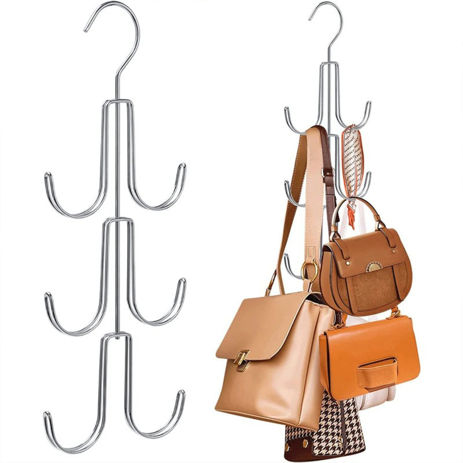 2 Pcs Purse Hanger Organizer For Closet Hanging Bag Holder | Wayfair North America