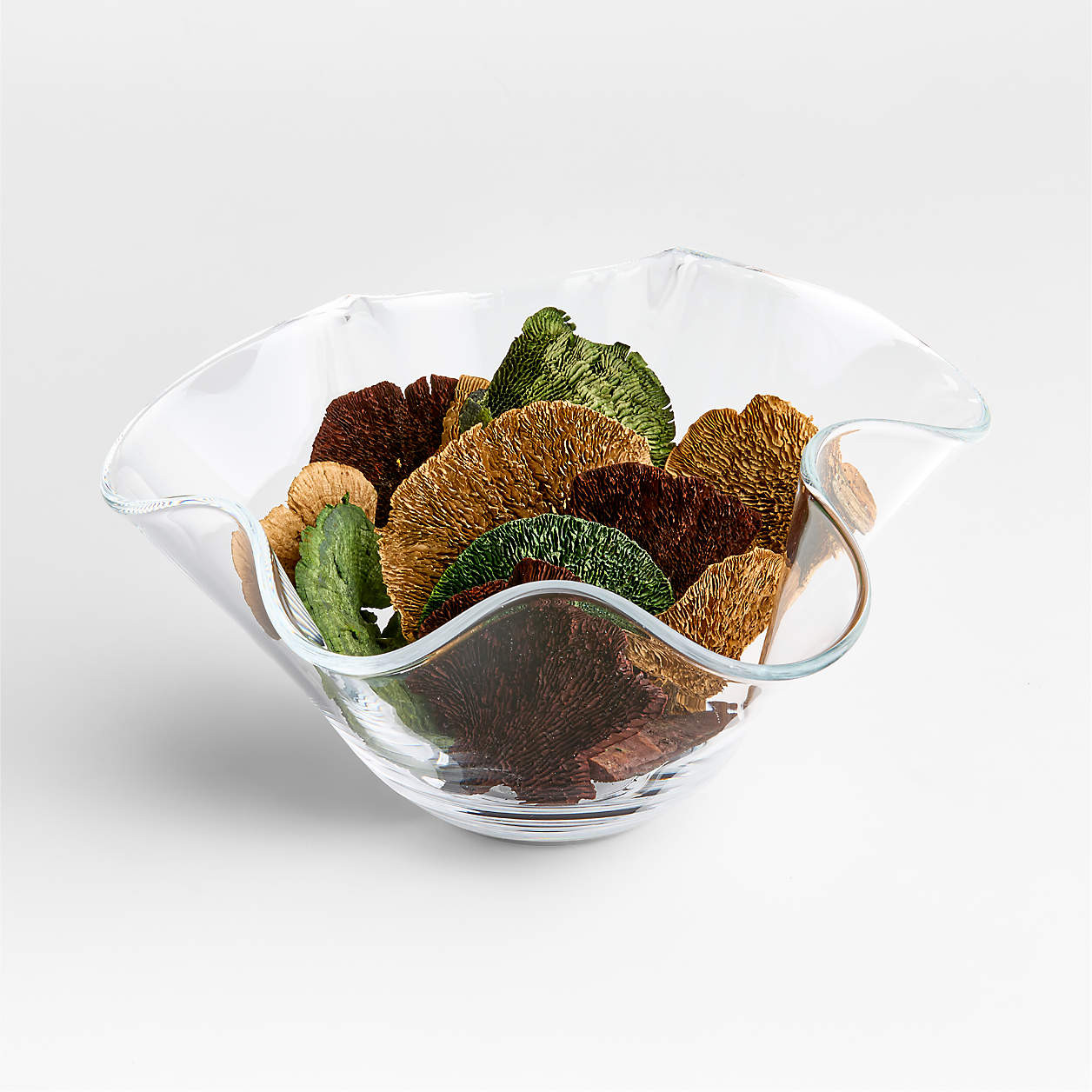 Dried Mushroom Bowl & Vase Filler | Crate & Barrel | Crate & Barrel