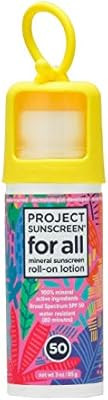 Project Sunscreen Roll-On SPF 50 Sun Protection for All Ages - Natural Mineral Based and Water Re... | Amazon (US)