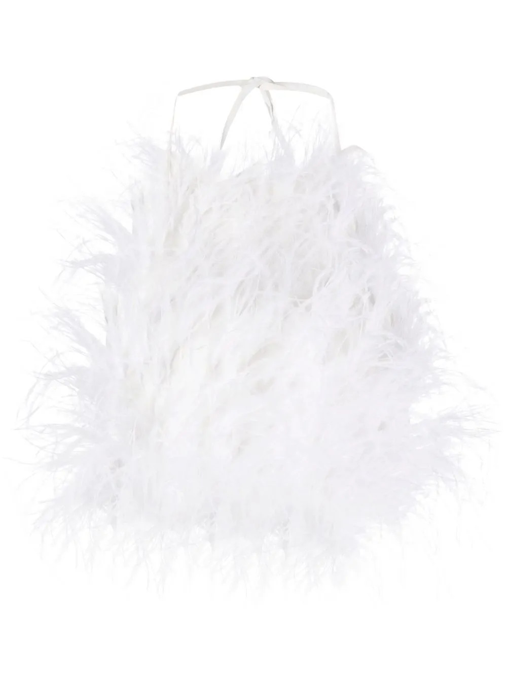 Joey feather crepe-de-chine top | Farfetch Global