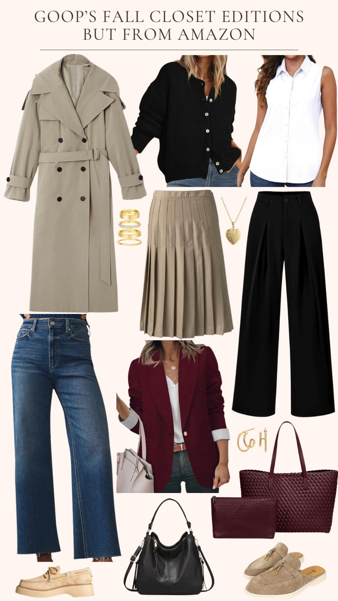  

 Lots of people scroll Zillow and look at expensive homes. I like to scroll Goop and look at expensive clothing, shoes and jewelry. Then I look on Amazon to see what I can find that’s similar. 

These are such classic autumn wardrobe staples. I love them all !

#LTKStyleTip #LTKShoeCrush #LTKFindsUnder50