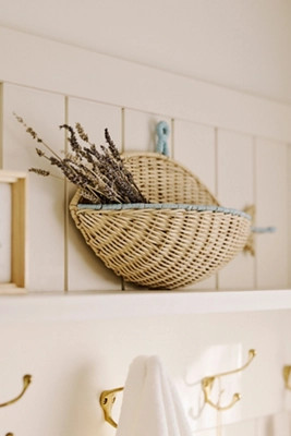 Pesce Wicker Wall Basket | Anthropologie (US)