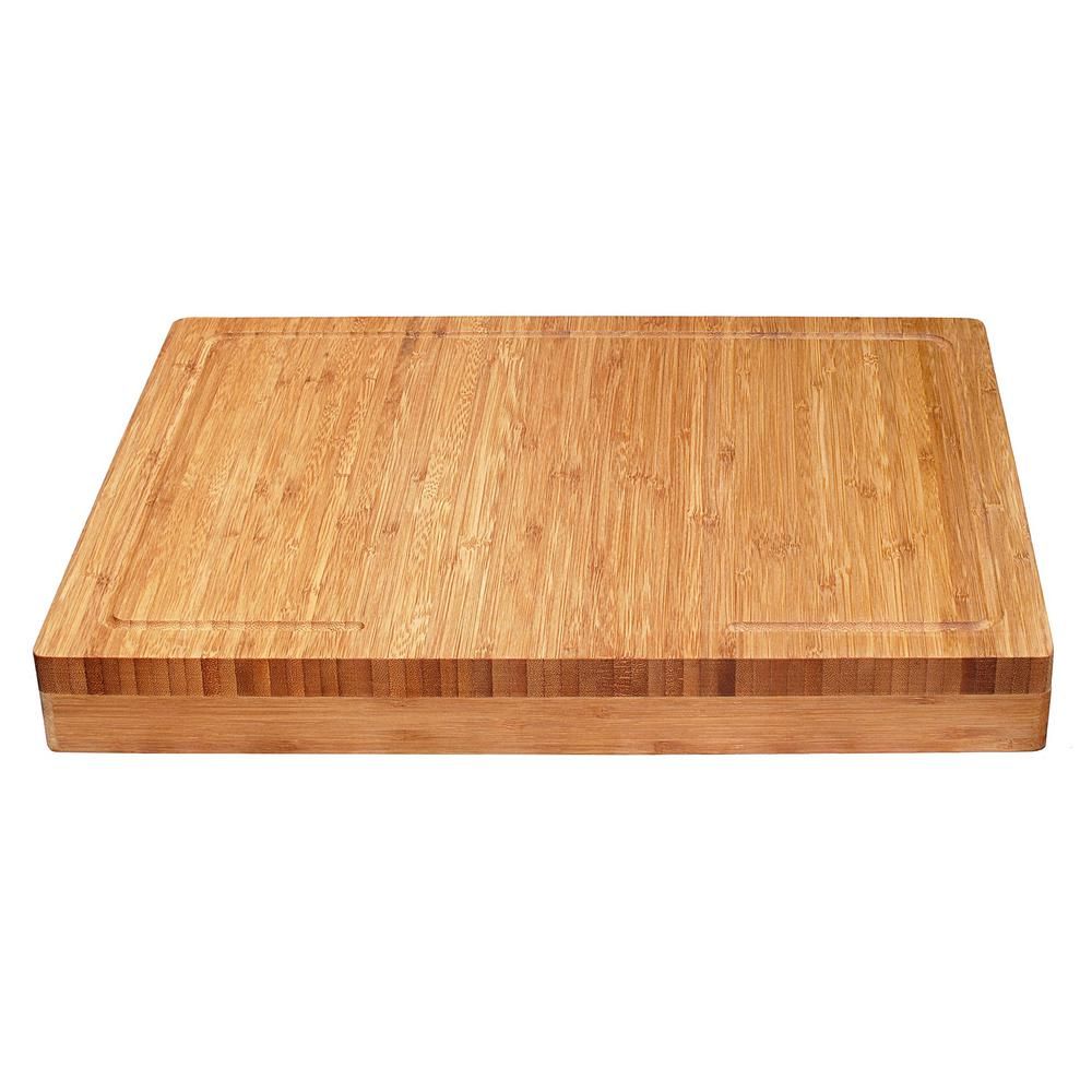 Lipper International Bamboo Cutting Board, natural bamboo | The Home Depot