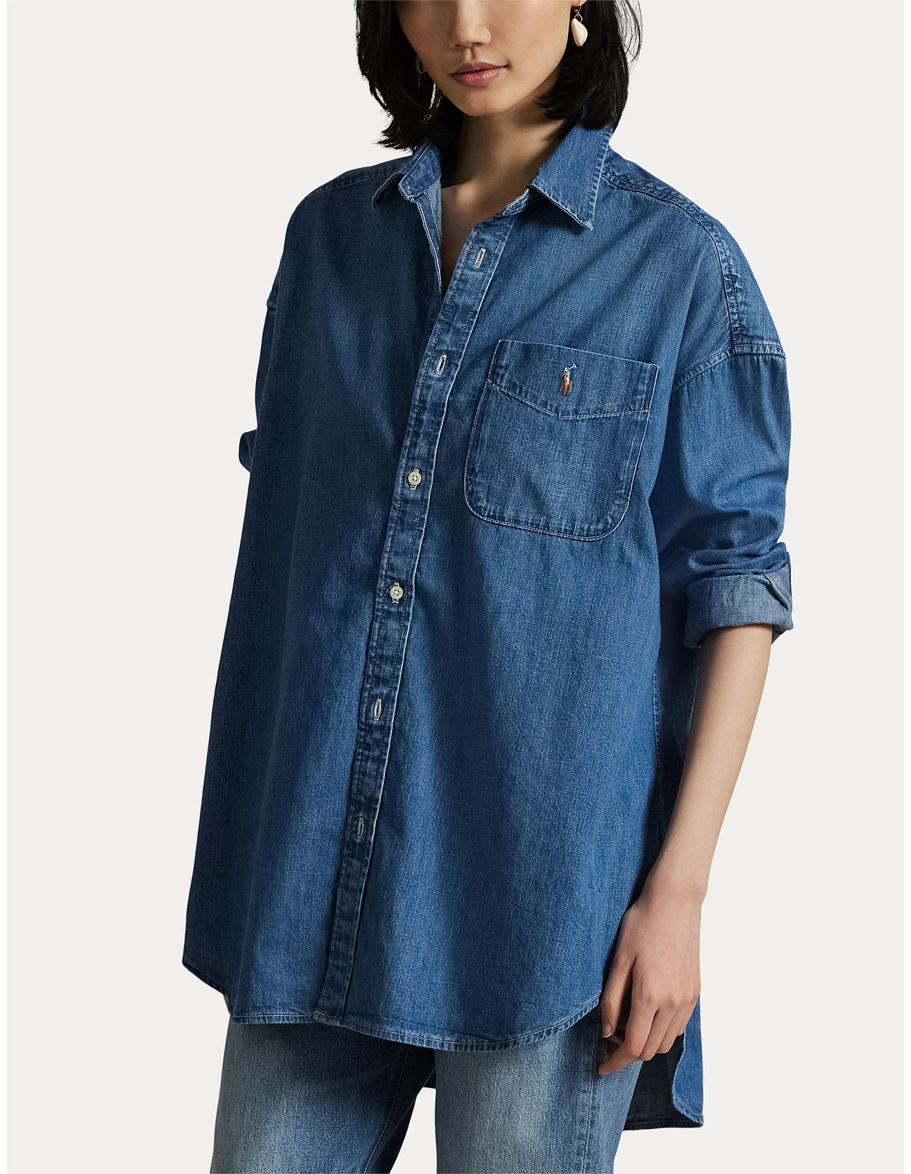 OVERSIZE DENIM SHIRT | David Jones (Australia & New Zealand)