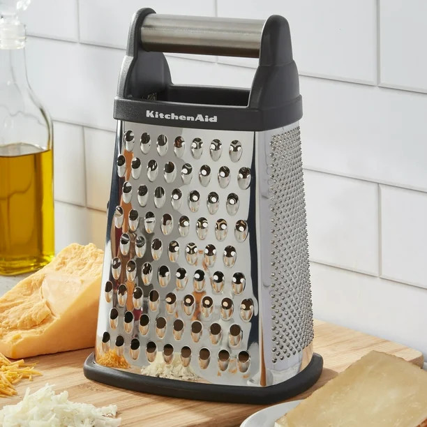Kitchenaid Stainless Steel Box Grater in Black Handle, Dishwasher Safe | Walmart (US)
