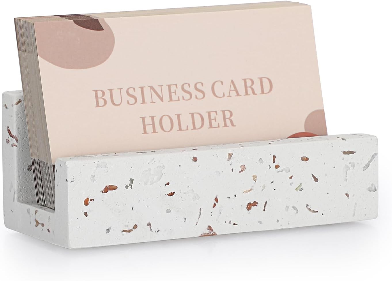 BTSKY Business Card Holder for Desk, Modern Terrazzo Business Card Display, Office Countertop Nam... | Amazon (CA)