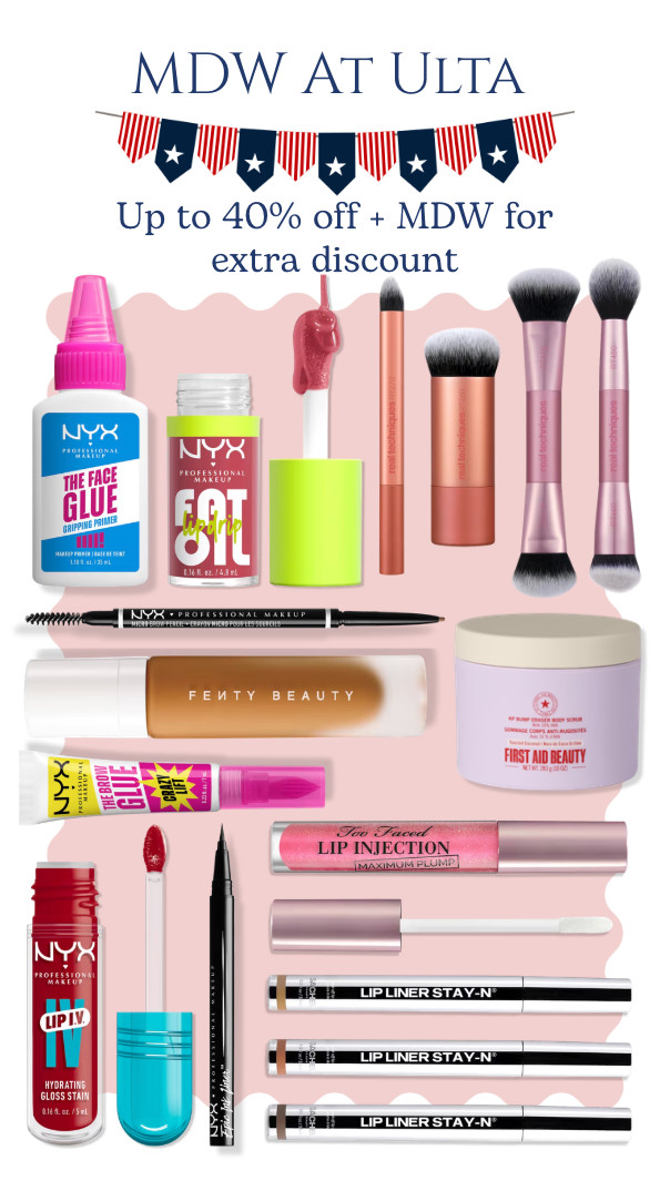 Memorial Day at Ulta!! Save up to 40% off beauty and use code: MDW for extra savings!! Here's what I've been loving lately!
 

 #LTKSaleAlert #LTKBeauty