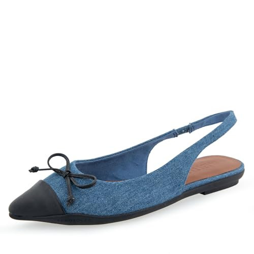 Aerosoles Women's Donna Ballet Flat, Medium Blue Denim, 10.5M | Amazon (US)
