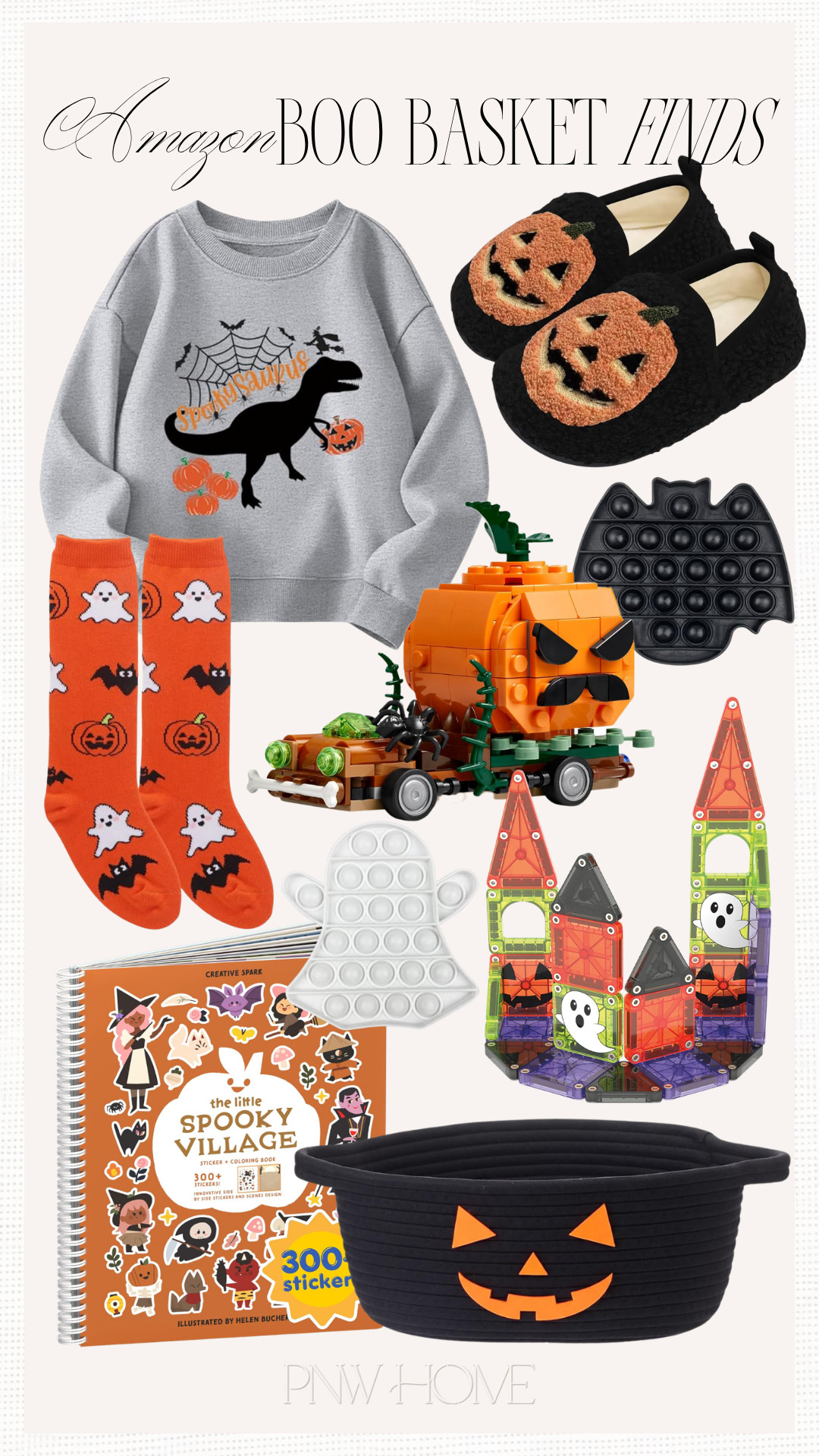 Amazon finds that are perfect for the kids boo baskets!

kids Halloween toys, kids Halloween sweatshirt, boys Halloween shirt, jack-o'-lantern basket, Halloween sticker book, mini magnet tiles, mini magna tiles, Halloween slippers, Halloween Legos, Halloween socks, fidget toys, boys boo basket 

 #LTKmomlife #LTKSeasonal #LTKKids