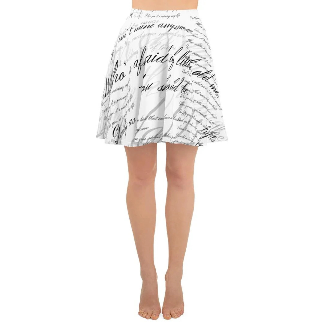 Delivery Est: 12 Days Skirt Concert Tour Outfit Ideas Poet Era Tortured Lyrics Pop Star Skirt Dre... | Etsy (US)