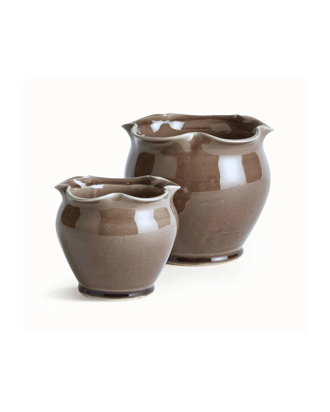 Hazel Ruffle Pot, Set of 2 | Brooke & Lou | Brooke and Lou