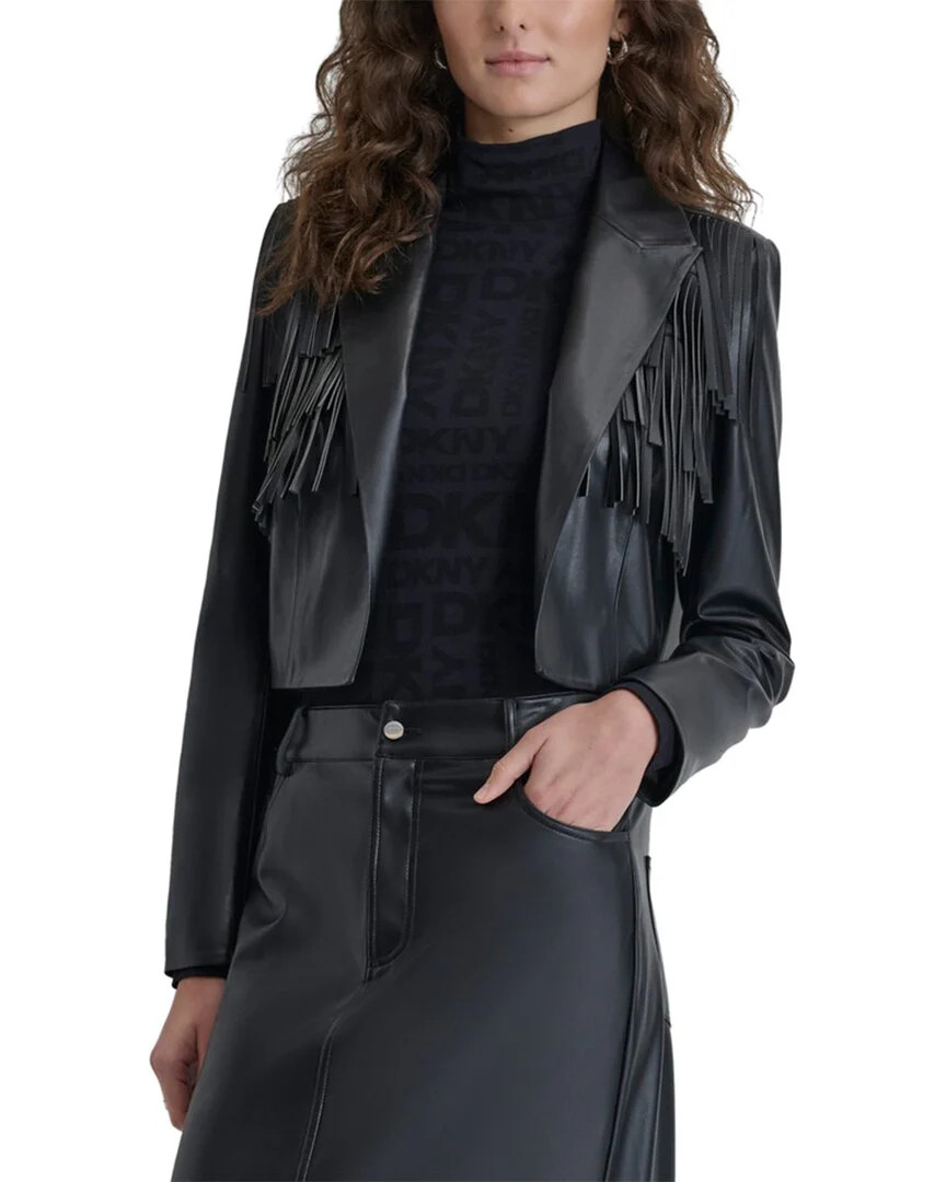 DKNY Fringe Jacket | Shop Simon