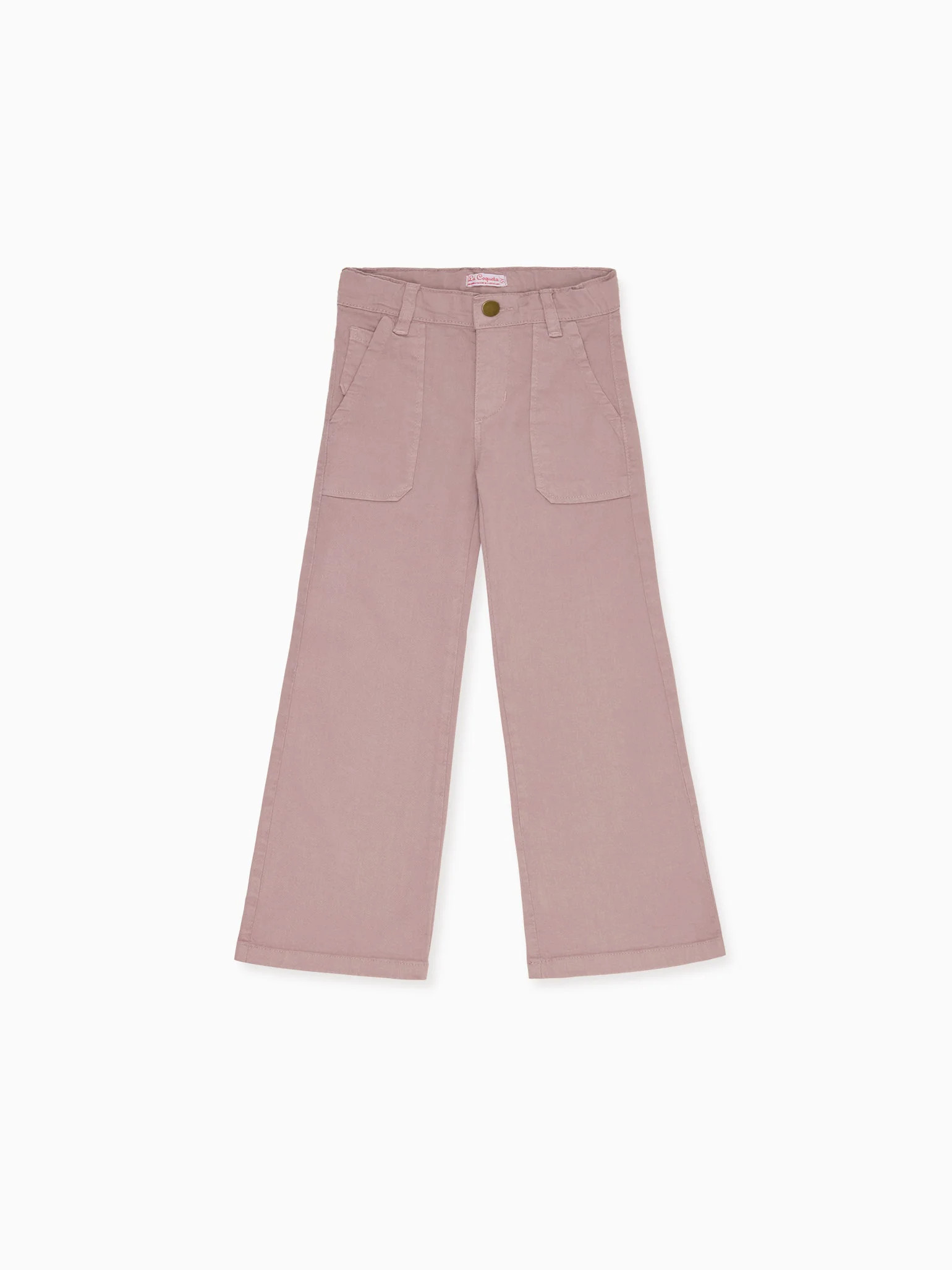 Dusty Pink Enola Girl Wide Leg Jeans | La Coqueta (US)
