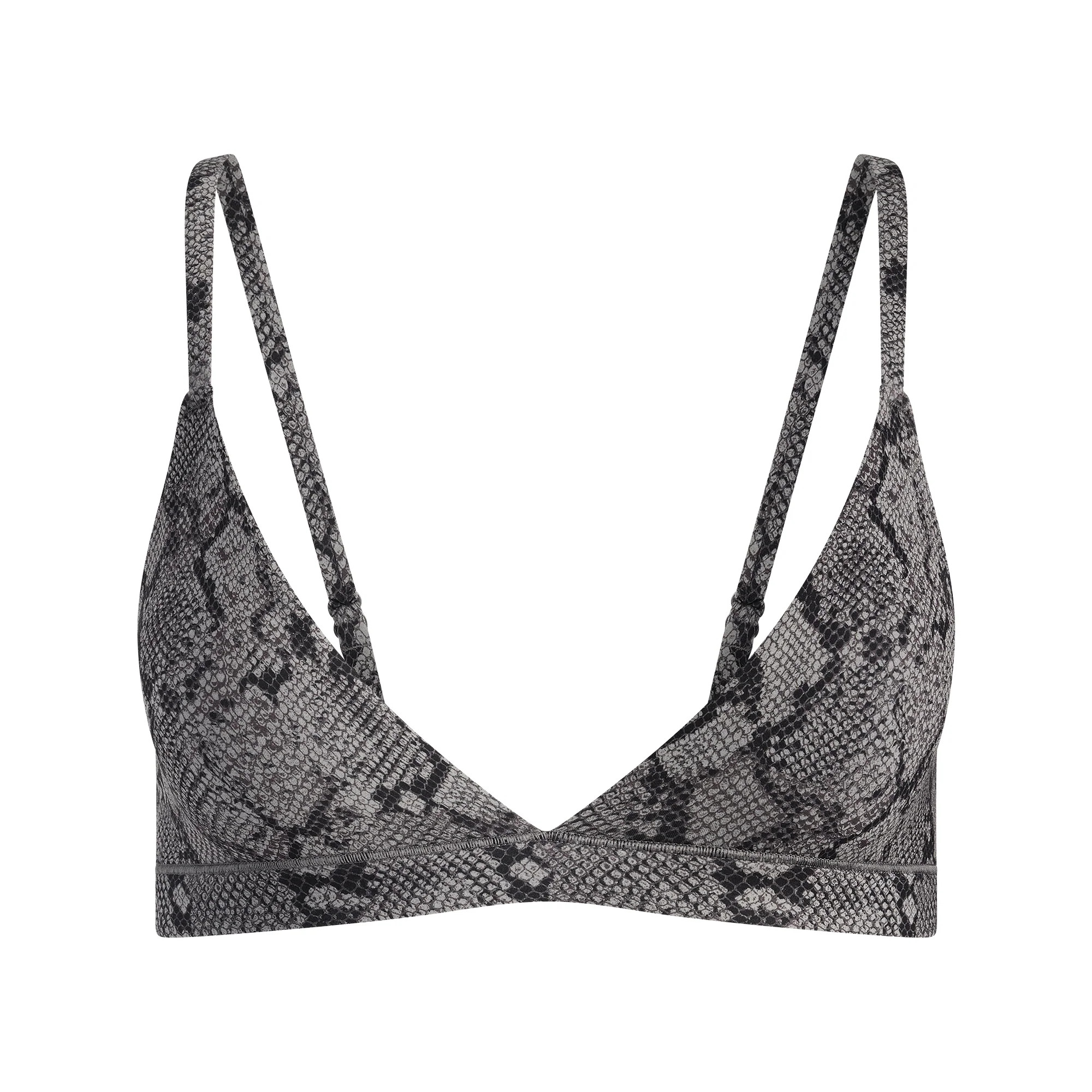 FITS EVERYBODY TRIANGLE BRALETTE | SHADOW SNAKE PRINT | SKIMS (US)