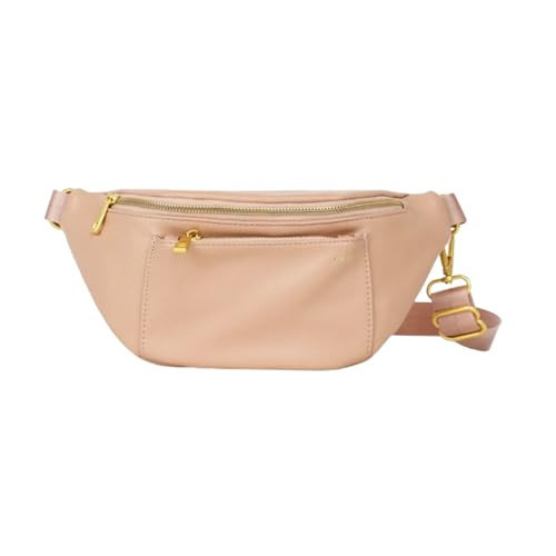 FAWN DESIGN The Fawny Pack Warm Blush Pink Fanny Pack, Fanny Pack for Women, Crossbody Bag with 2 Pockets, 6 Interior Card Slots and Adjustable Nylon Strap | Amazon (US)