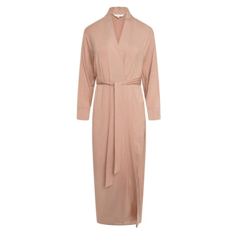 Rayon Maxi Stretch Sleep Robe- Cappuccino | The NAP Co
