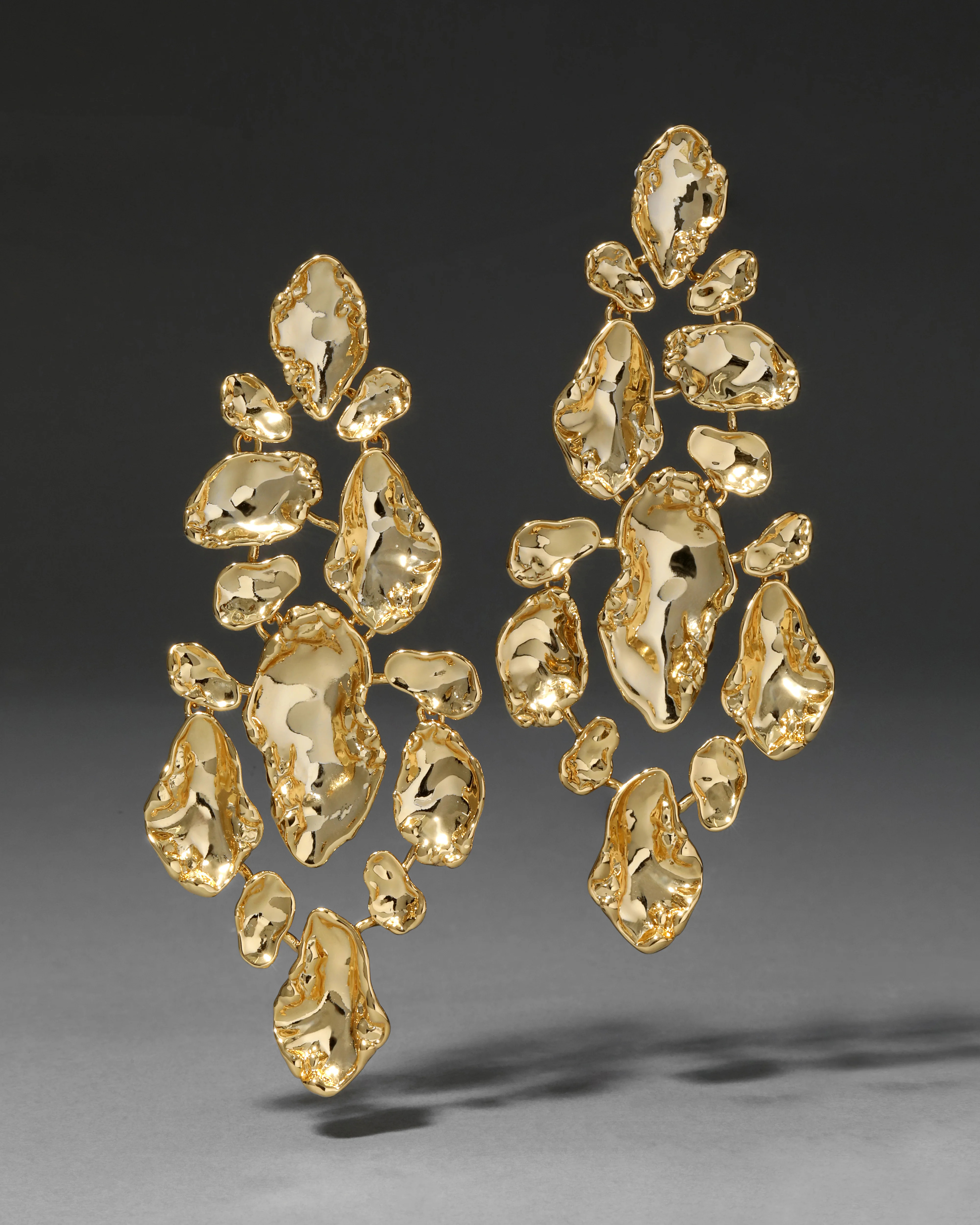 Brut Gold Large Mosaic Earrings | Large Gold Earrings | Alexis Bittar